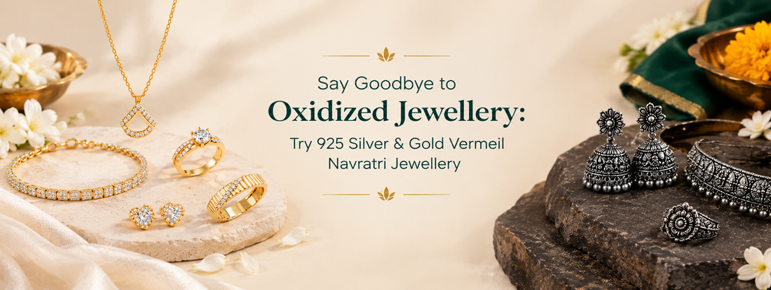 Say Goodbye to Oxidized Jewellery: Try 925 Silver & Gold Vermeil Navratri Jewellery 
