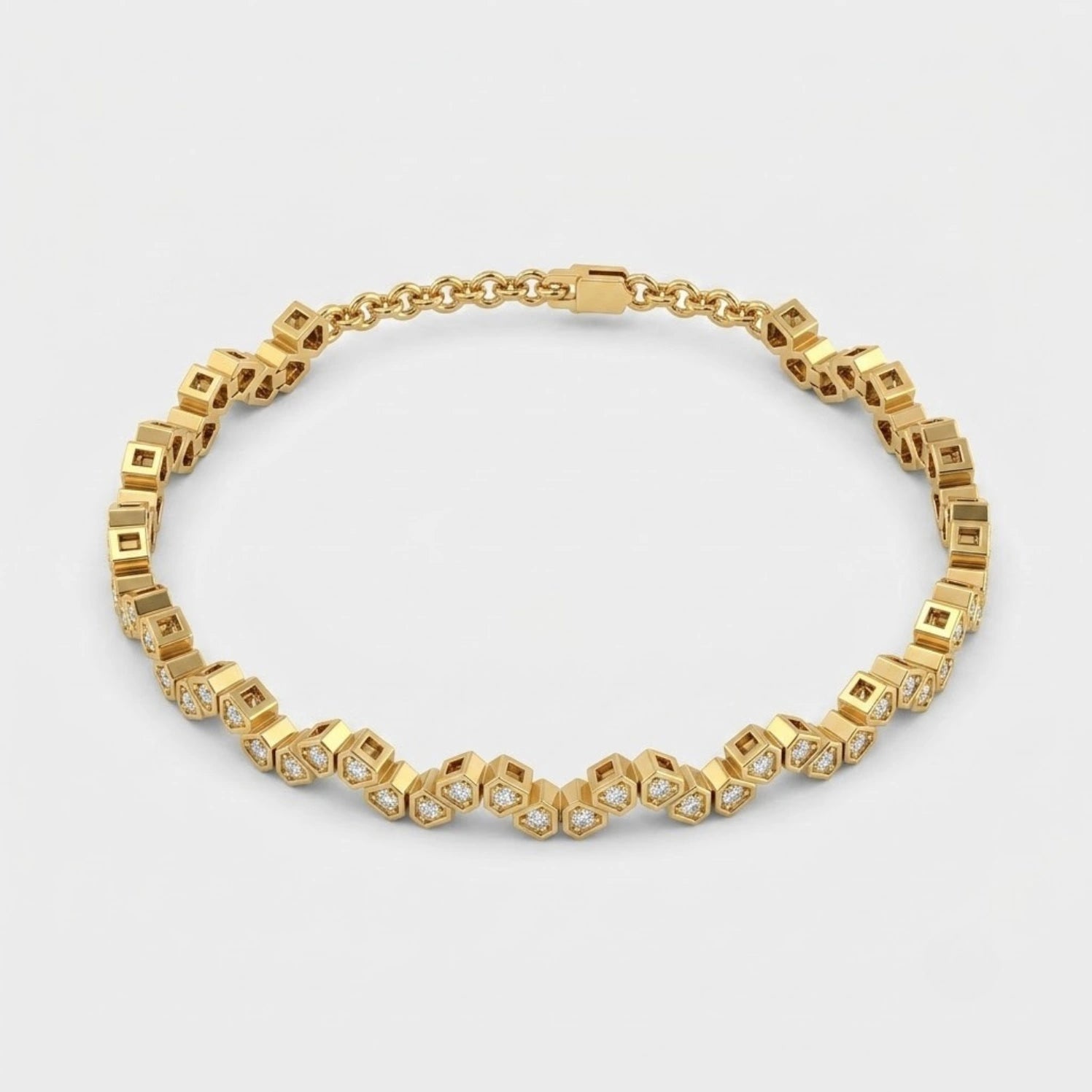 The Zigzag Pavé Diamond Bracelet